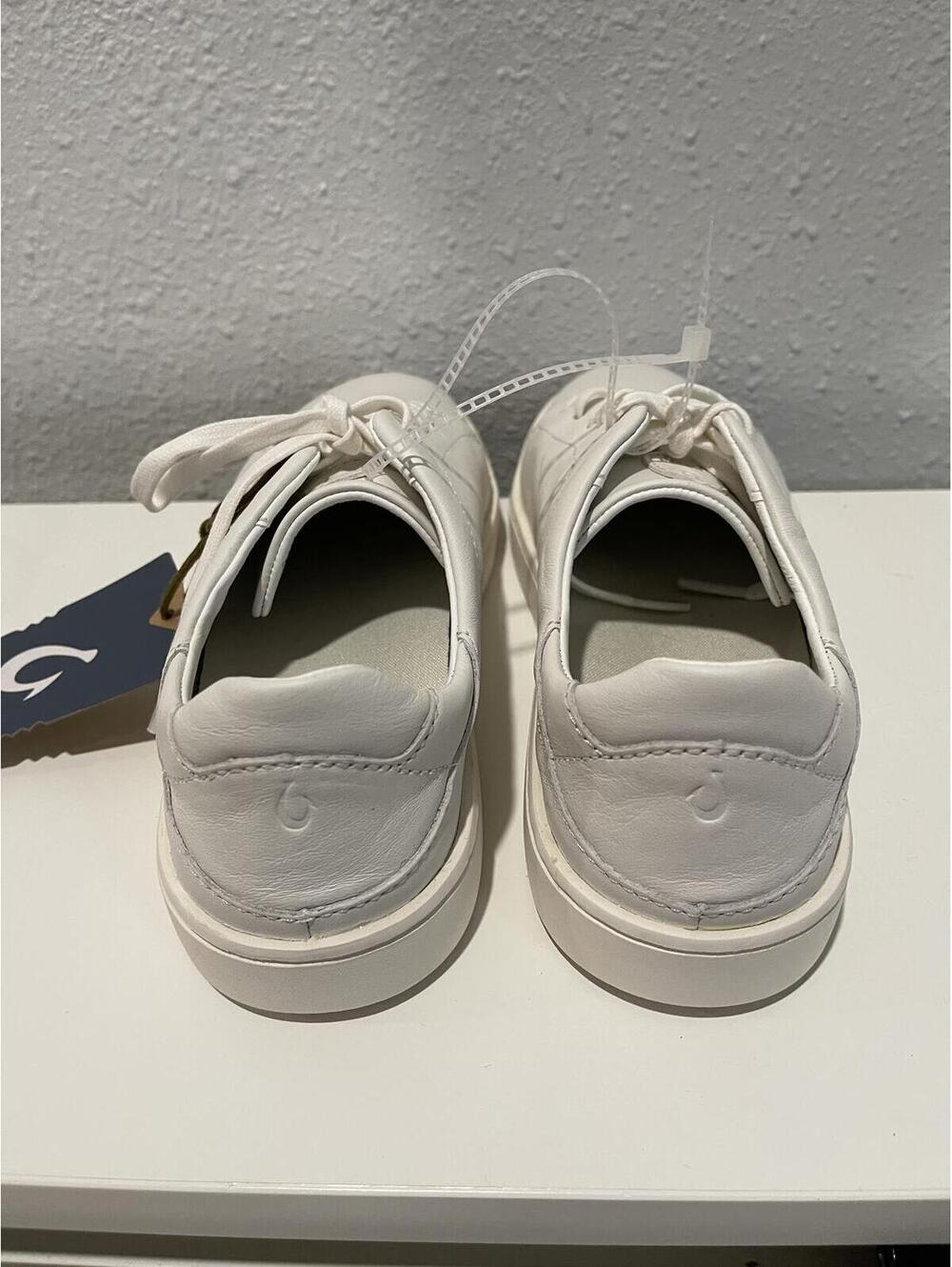 Olukai Pehuea Li'L W White Sneakers Women's Size 8 - Picture 4 of 7